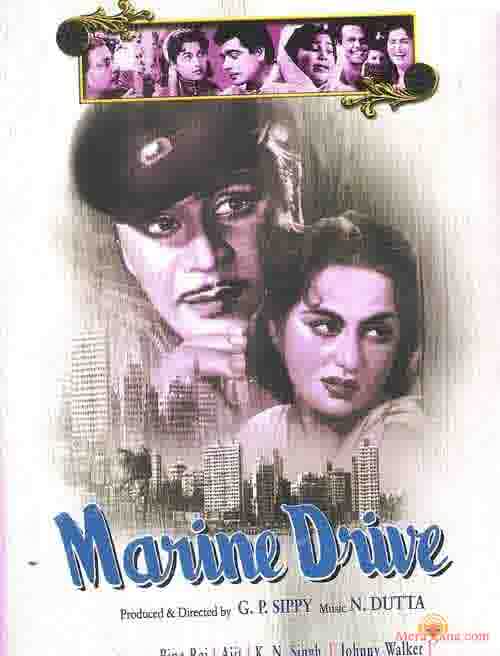 Poster of Marine+Drive+(1955)+-+(Hindi+Film)