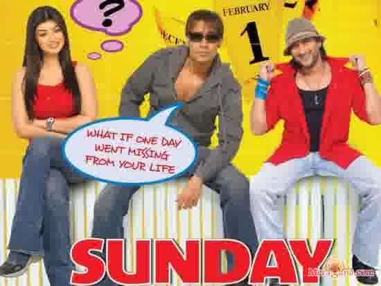 Poster of Sunday+(2008)+-+(Hindi+Film)