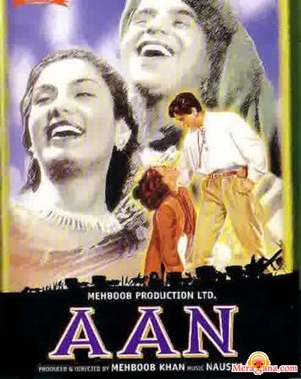 Poster of Aan+(1953)+-+(Hindi+Film)