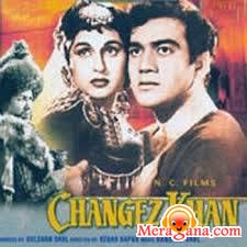 Poster of Changez+Khan+(1957)+-+(Hindi+Film)