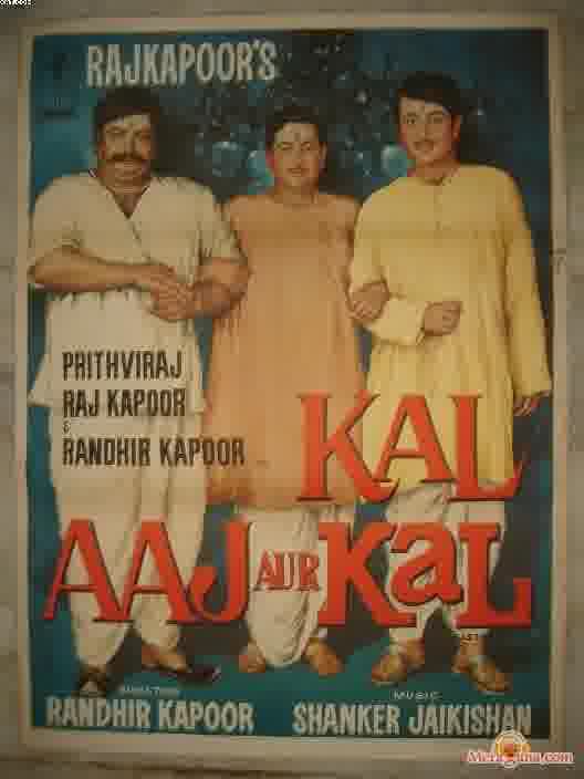 Poster of Kal+Aaj+Aur+Kal+(1971)+-+(Hindi+Film)