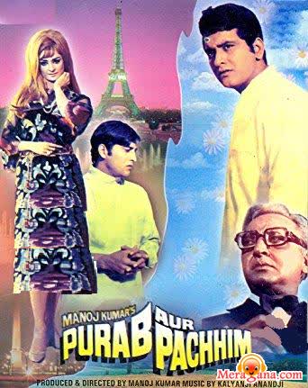 Poster of Purab+Aur+Pachhim+(1970)+-+(Hindi+Film)