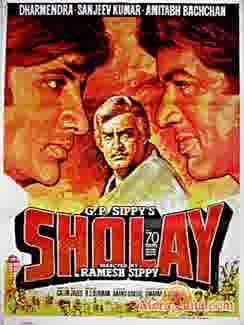 Poster of Sholay+(1975)+-+(Hindi+Film)